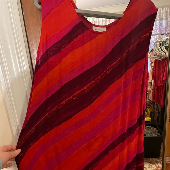 Avenue Midi Striped Dress 18/20 - Picture 2 of 6